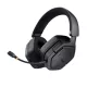 Trust Fejhallgató Vezeték nélküli - GXT493 Carus (Bluetooth + 2,4GHz; nagy-párnás; 3,5mm + USB-C; mikrofon; fekete)