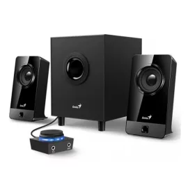  Genius Hangszóró 2.1 - SW-G2.1 300X (3.5mm Jack, RCA, Line-In, Mic, fekete)