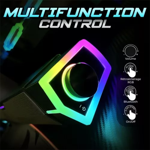 Spirit of Gamer Hangszóró 2.0 - Fanatic 200 (Multiplatform, Bluetooth/USB, fekete)