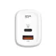 Silicon Power Telefon töltő - QM25, 1db Type-C + 1db USB-A QC3.0 (30W töltő, EU verzió)