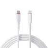 S-Link kábel - SL-X280E (3A, 60W, Gyorstöltés, Type-C to Type-C 100cm adat+töltőkábel, fehér)