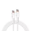 S-Link kábel - SW-C135 (3A, 60W, Gyorstöltés, Type-C to Type-C, adat+töltőkábel, 2m, fehér)