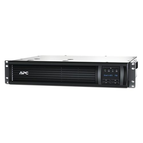 APC szünetmentes 750VA - SMT750RMI2UC (4x C13, Line-interaktív, LCD, USB, Szoftver, 2U, SmartConnect)