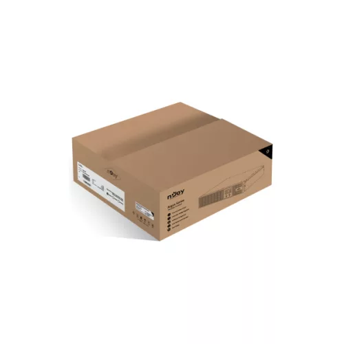 NJOY Szünetmentes 1200VA - Argus 1200 (4 IEC C13, line-interaktív, RJ45, RS232, USB, szoftver, LCD kijelző, 2U rack)