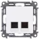 Legrand Valena Life 2xRJ45 Cat. 5e UTP csatlakozóaljzat fehér