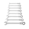 Racsnis csillag-villáskulcs készlet - 8,10,13,14,15,17,19, 21 mm - flexibilis fejjel