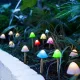 LED-es szolár lámpa - 12 db mini gomba - színes - 28,5 cm x 4 cm
