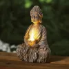 Szolár Buddha - 1 LED - 12,5 x 8,5 x 19 cm - 2 féle