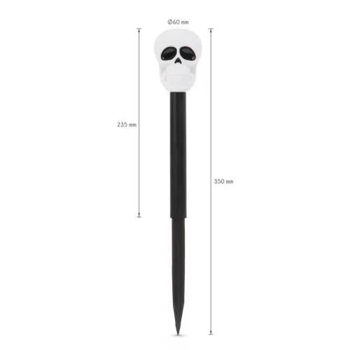 Led-es szolár lámpa - halloween - koponya