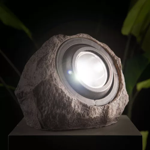 LED-es kültéri szolár lámpa - szikla, kő - fehér SMD LED - 20 x 12 x 16 cm