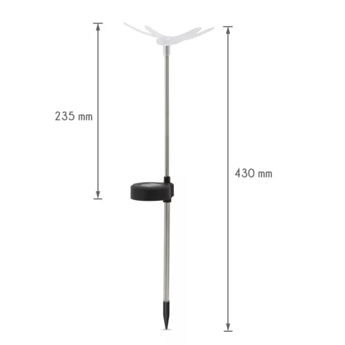 RGB LED-es szolár lámpa - szitakötő