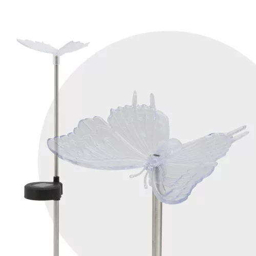 RGB LED-es szolár lámpa - pillangó