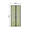Szúnyogháló függöny ajtóra - mágneses - 100 x 210 cm - Virág mintás