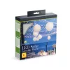 Szolár lampion - fehér - hidegfehér LED - 21 cm