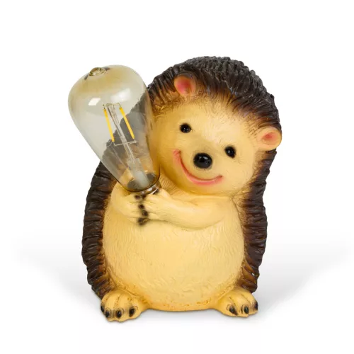 Szolár állatfigura - süni - 1 x filament LED - 16 x 19 x 23 cm