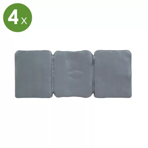Virágágyás / gyepszegély - 4 db / csomag - 24,5 x 10 cm - műanyag
