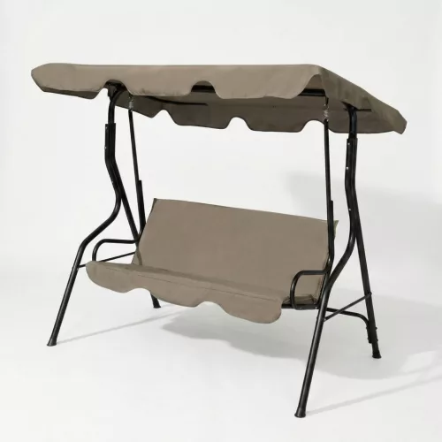 Kerti hintaágy - 170 x 110 x 153 cm - sötét bézs