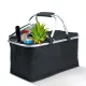 Thermo összecsukható bevásárlókosár - 49 x 28 x 25 cm - 21 L - fekete