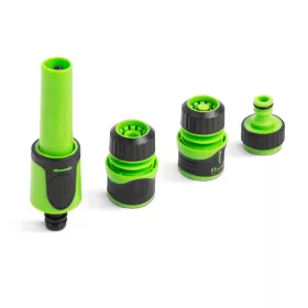   Öntöző sugárcső szett - fokozatmentesen állítható szórás - gumírozott - 13,5 x 3,7 x 3,7 cm