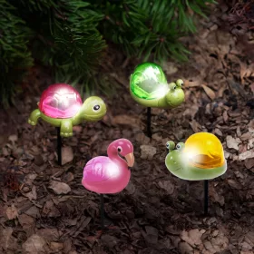   Leszúrható szolár - többféle - fehér LED - 10 x 6 x 15 cm