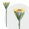 Leszúrható szolár virág - 3 szín - 30 x 10 cm - fehér LED