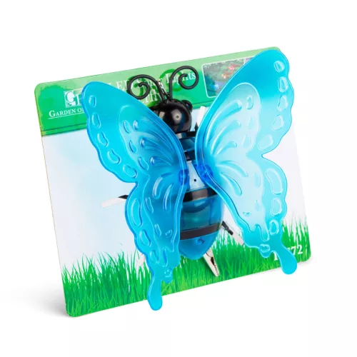 Szolár lámpa - leszúrható / függeszthető - pillangó - többféle - 12 x 6 x 21,5 cm - 4 LED