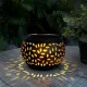 Szolár dekor lámpa - lángeffekttel - 12 sárga LED - 15 x 15 x 11 cm