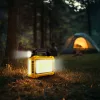 Multifunkciós kézi lámpa - szolár panel, USB-C - 6 világítási mód, 8 LED, 3600 mAh