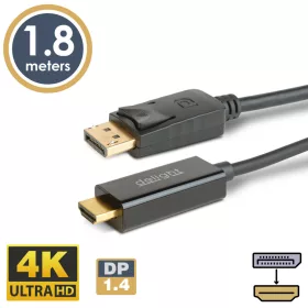 DisplayPort - HDMI kábel - 1.4 - 4K - 1,8 m