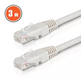 Patch kábel - UTP - CAT6 - CCA - 3 m - szürke