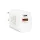 Hálózati Adapter USB + Type-C PD20W gyorstöltéssel - fehér