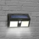 Mozgásérzékelős szolár reflektor - fali - COB LED