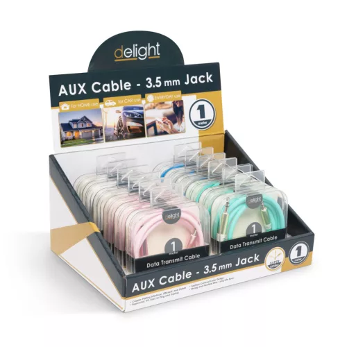 AUX adatkábel - 3,5 mm jack 