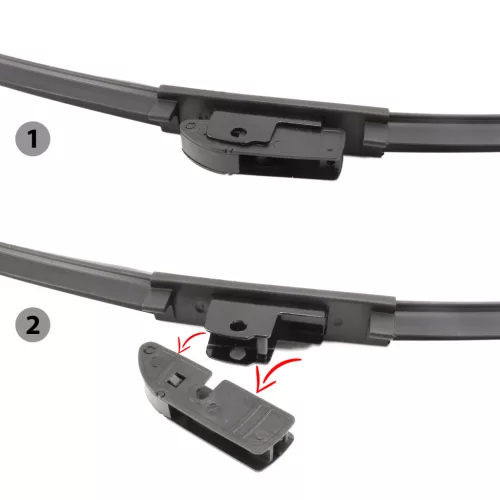 Ablaktörlő 16"/40 cm - 10 db adapterrel