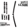 Ablaktörlő 21"/52,5 cm - 10 db adapterrel