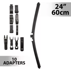Ablaktörlő 24"/60 cm - 10 db adapterrel