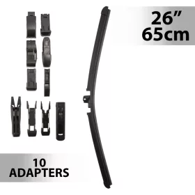 Ablaktörlő 26"/65 cm - 10 db adapterrel