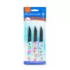 Konyhai kés készlet - 16 cm - virág mintás - 3 db / csomag