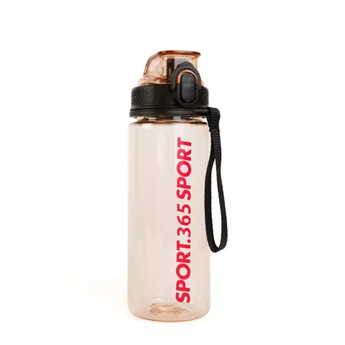Sport kulacs - műanyag, átlátszó - 600 ml - 3 színben