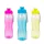Sport kulacs - műanyag, átlátszó - 750 ml - 3 színben