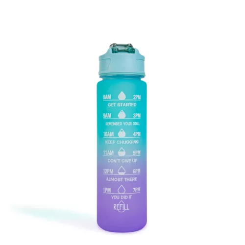 Sport kulacs - 750 ml - opálos - kék-lila színátmenetes