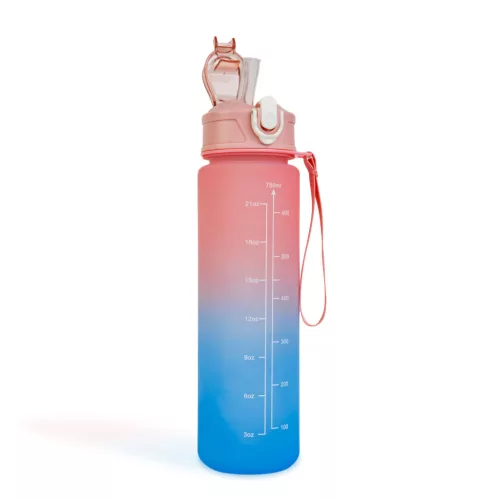 Sport kulacs - 750 ml - opálos - kék-lila színátmenetes