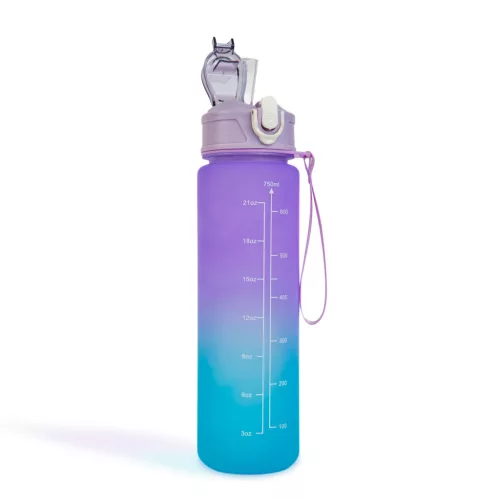 Sport kulacs - 750 ml - opálos - kék-lila színátmenetes
