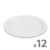Papírtányér szett - fehér - 23 cm - 12 db / csomag