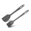 Baker's Secret 2 darabos szilikon ecset és spatula - 21/22 cm - fekete