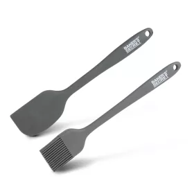   Baker's Secret 2 darabos szilikon ecset és spatula - 21/22 cm - fekete