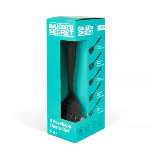 Baker's Secret konyhai eszköz szett - nylon - 32 cm - 5 részes