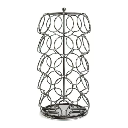 Fém kávékapszula tartó - 35 db Dolce Gusto kapszulához - 165 x 165 x 320 mm - fekete