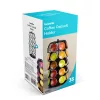Fém kávékapszula tartó - 35 db Dolce Gusto kapszulához - 165 x 165 x 320 mm - fekete