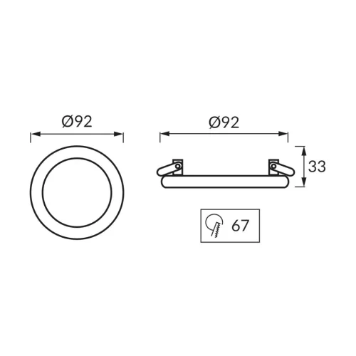Strühm Viki spot keret fehér GU10-es kerámia foglalattal